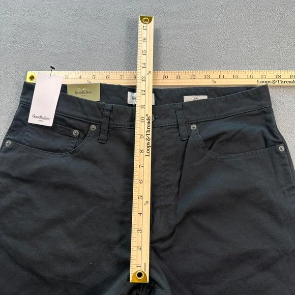 Goodfellow & Co Mens Jeans 36x30 Black Slim Straight Mid Rise Stretch Denim NWT - Picture 4 of 10